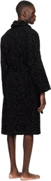 Versace Gray Barocco Bathrobe