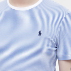 Polo Ralph Lauren Men's Striped T-Shirt in White/Royal Navy