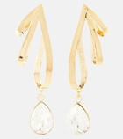 JW Anderson Ribbon crystal-embellished earrings