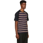 Comme des Garcons Homme Multicolor Horizontal Stripe T-Shirt