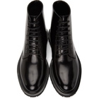 Saint Laurent Black Cesna 20 Lace-Up Boots