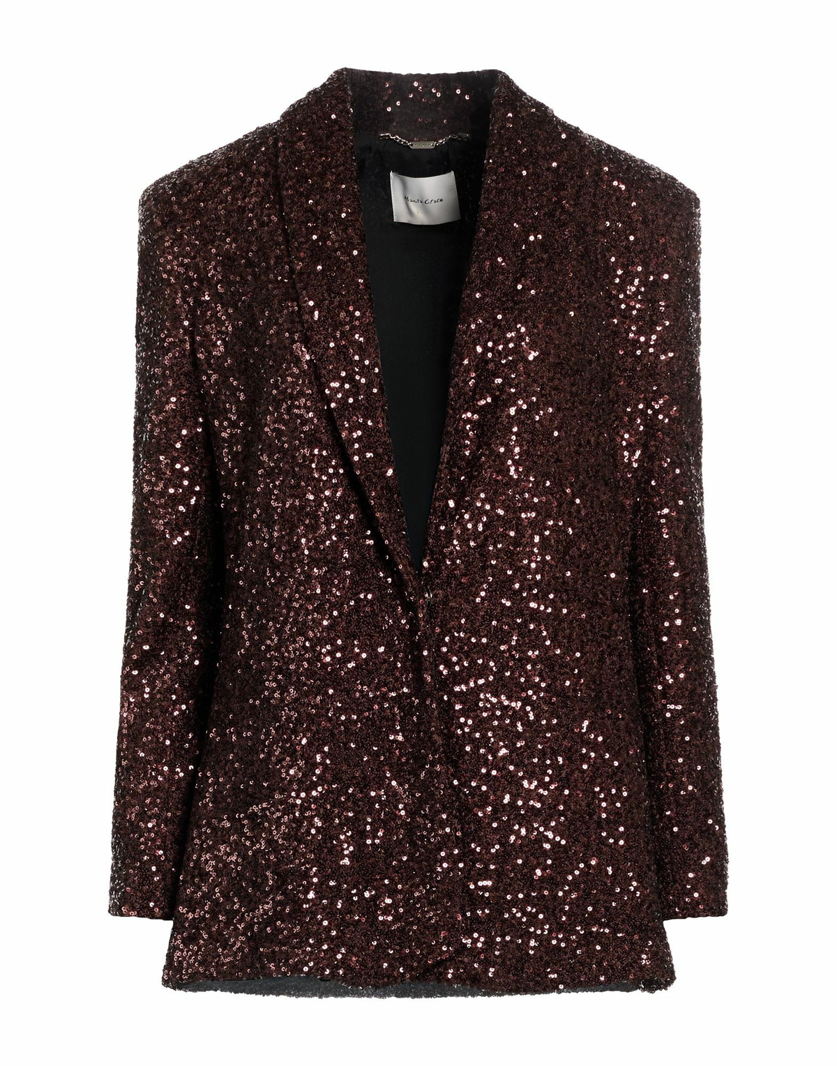 Manila Grace Womens Blazer Chocolate in Brown