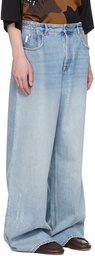 Valentino Blue Faded Jeans