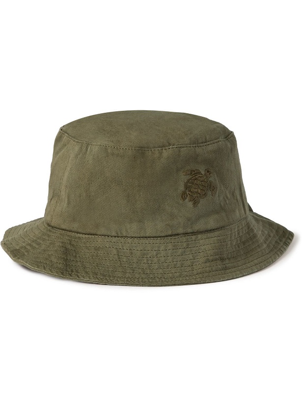Photo: Vilebrequin - Beny Logo-Embroidered Cotton-Twill Bucket Hat