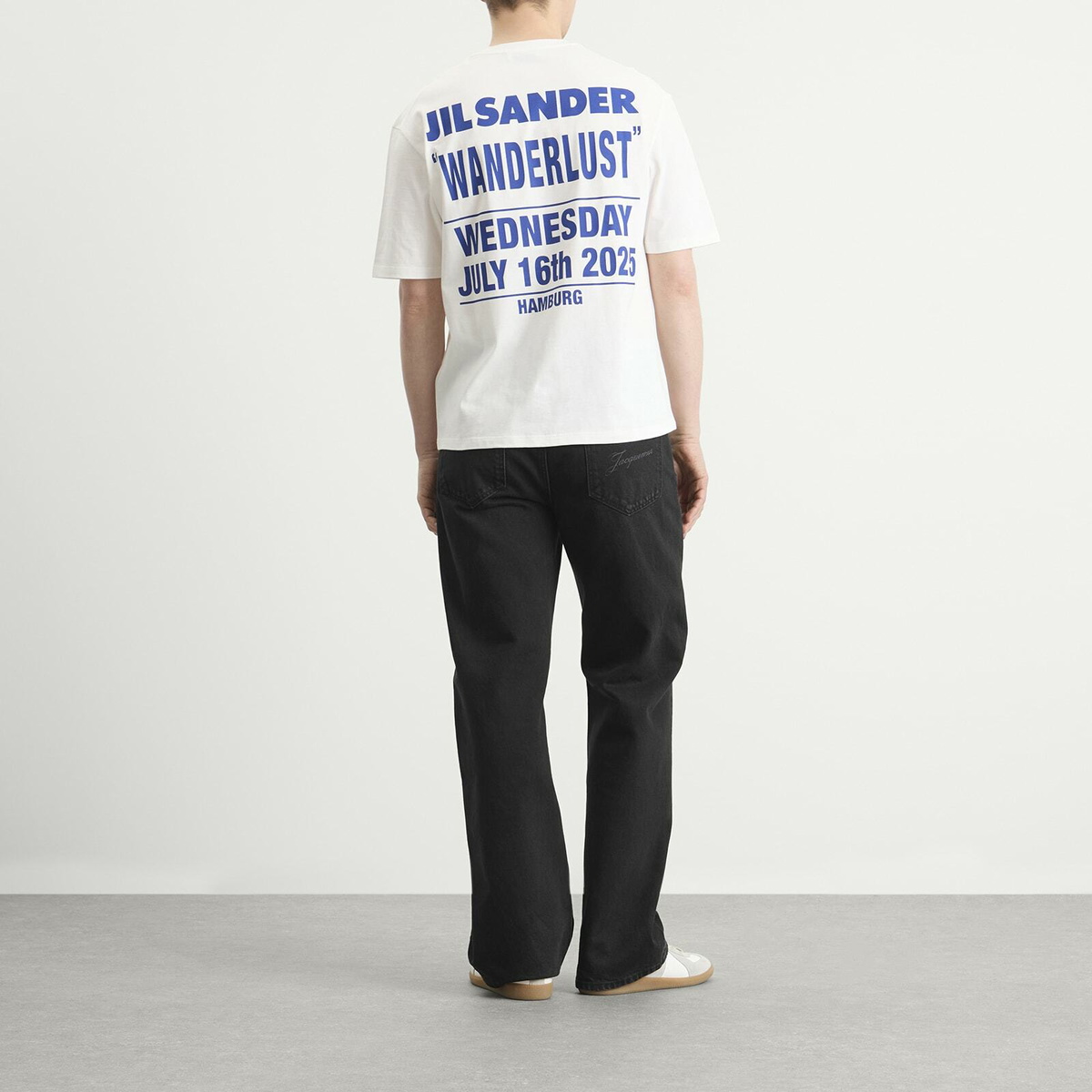 Jil Sander Men's Wunderlust Wave Print T-Shirt in Medium Shade