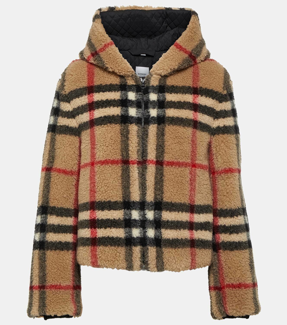 【関税＆送料込み】Burberry 'Check' Beige Wool Blend Minisk Reversible Check Wool Silk Scarf in Archive beige | Burberry