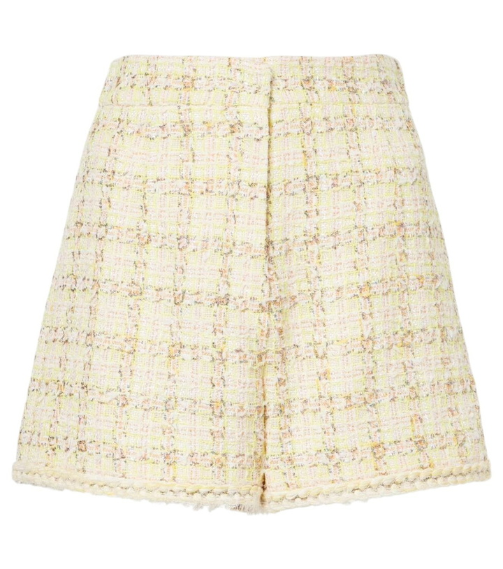Photo: Giambattista Valli Checked cotton-blend shorts