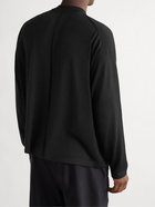 The Row - Delsie Merino Wool Mock-Neck Sweater - Black