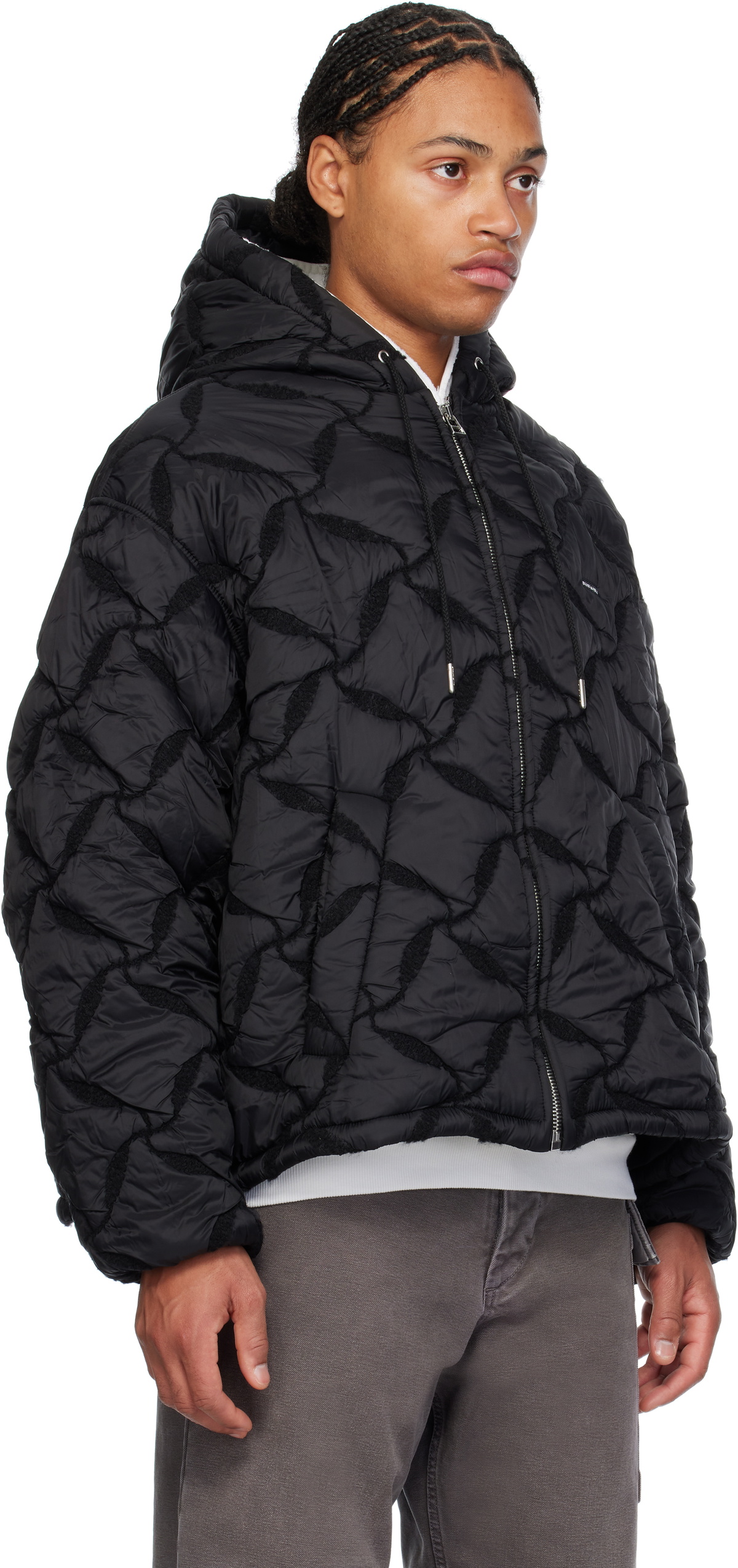 BLUEMARBLE Black Hooded Bomber Jacket