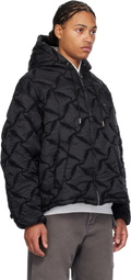 BLUEMARBLE Black Hooded Bomber Jacket