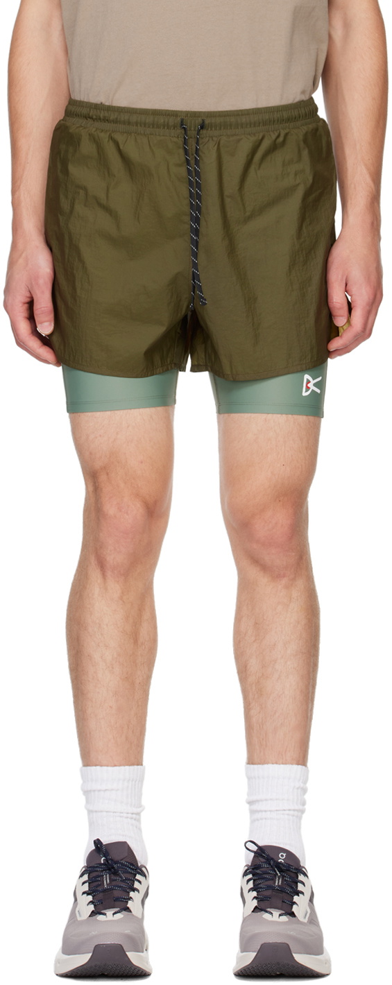 District Vision ショートパンツ　Lサイズ District Vision Gray Ripstop Layered Trail Shorts District