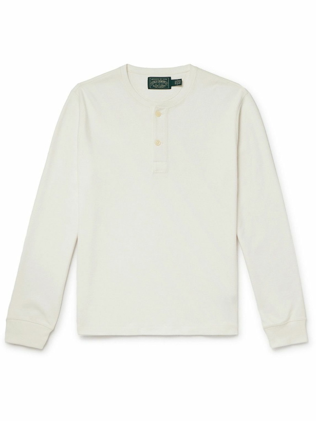 Photo: Polo Ralph Lauren - Polo Country Cotton-Jersey Henley T-Shirt - Neutrals