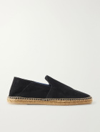 Castañer - Parker Collapsible-Heel Suede Espadrilles - Black