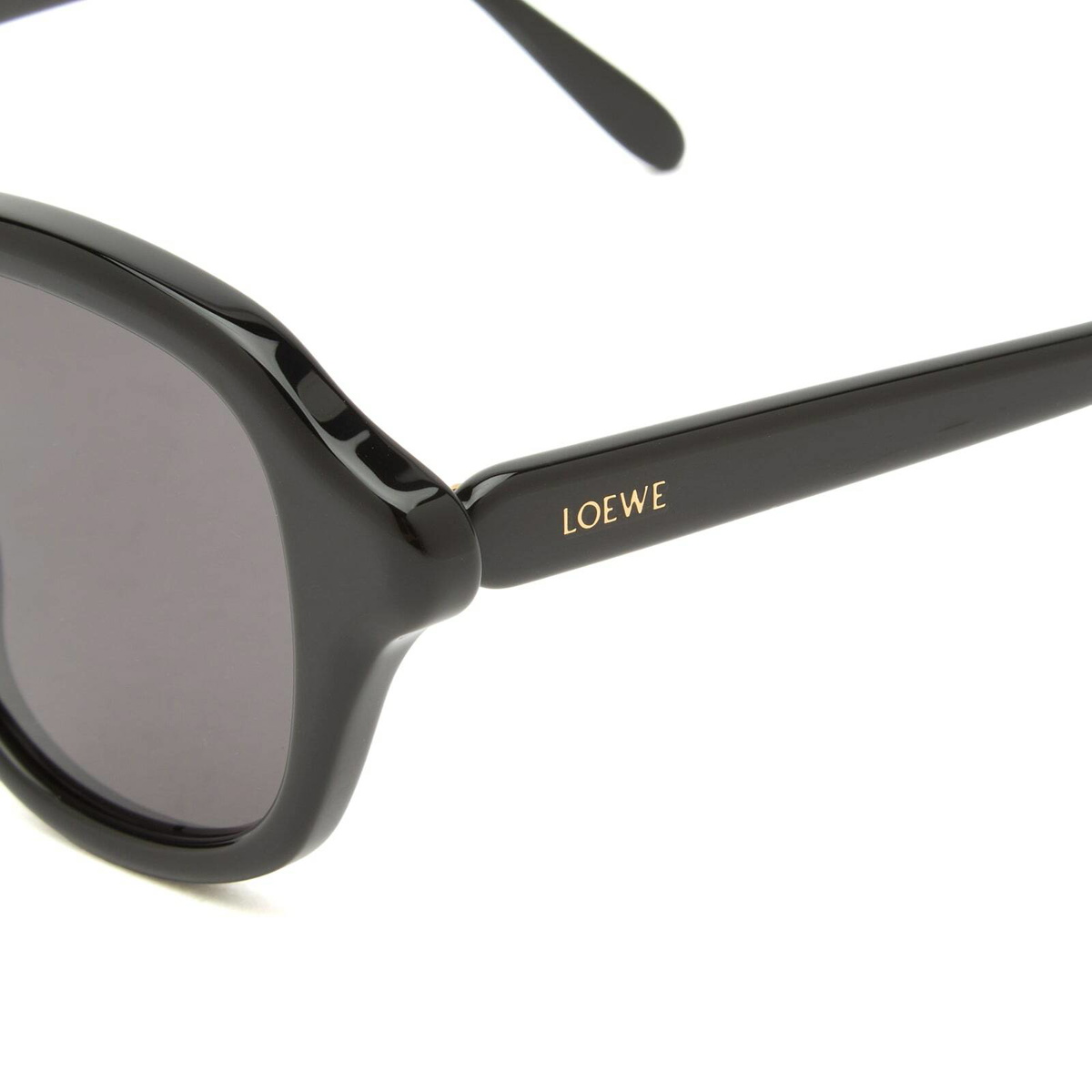 Loewe Eyewear Slim Square Sunglasses in Black/Grey 