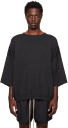 Fear of God Black Cropped Sleeve Sweater