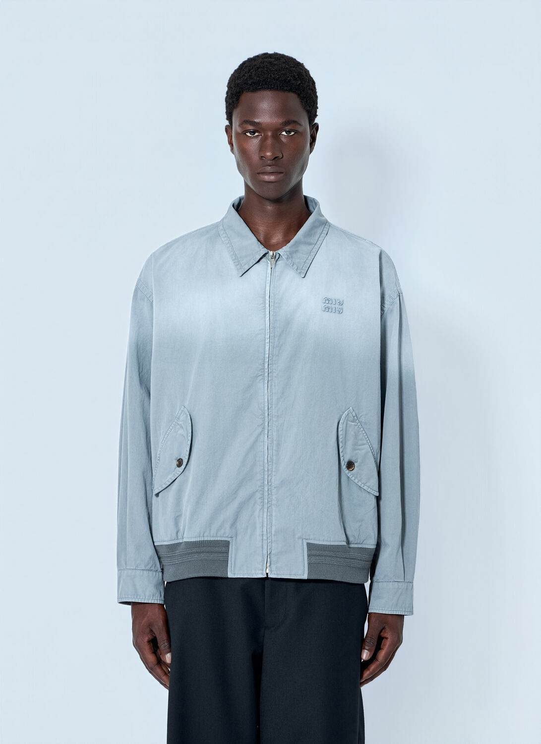 Miu Miu Old Twill Blouson Jacket