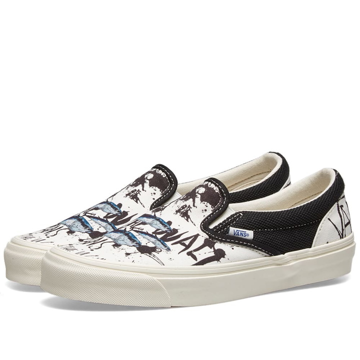 Photo: Vans Vault x Ralph Steadman Blue Tuna OG Classic Slip-on LX