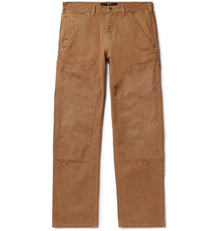 Photo: BILLY - Wide-Leg Cotton-Canvas Cargo Trousers - Brown