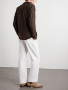 J. Mueser - Suede Western Overshirt - Brown