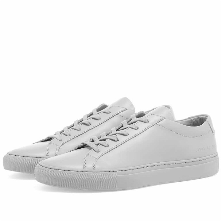 Photo: Woman by Common Projects Original Achilles Low Sneakers in Grey