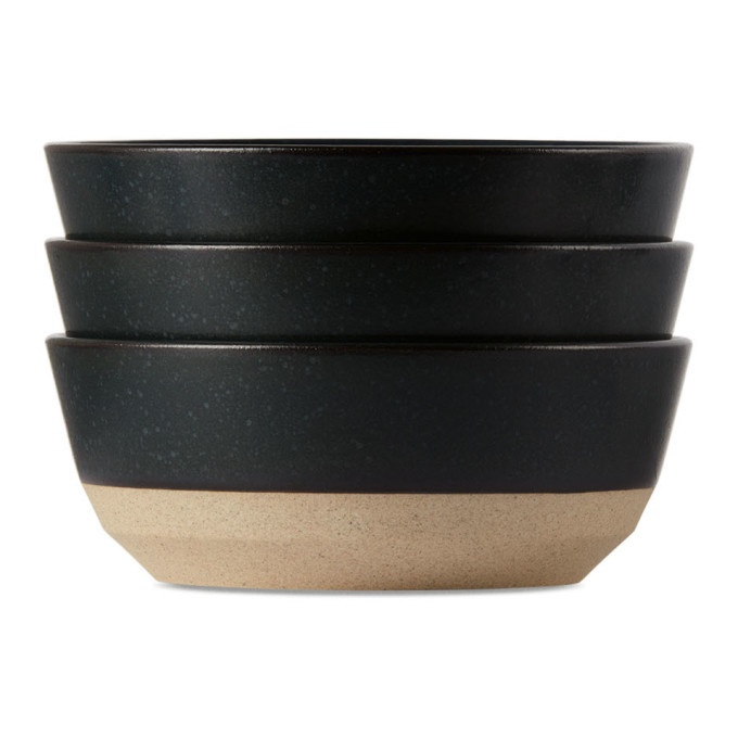 Photo: KINTO Black Ceramic Lab CLK-151 Bowl Set, 5 in