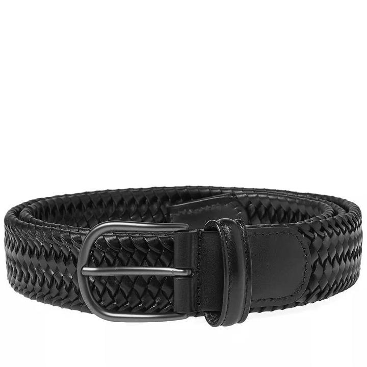 Photo: Anderson's Stretch Woven Leather Belt Brown