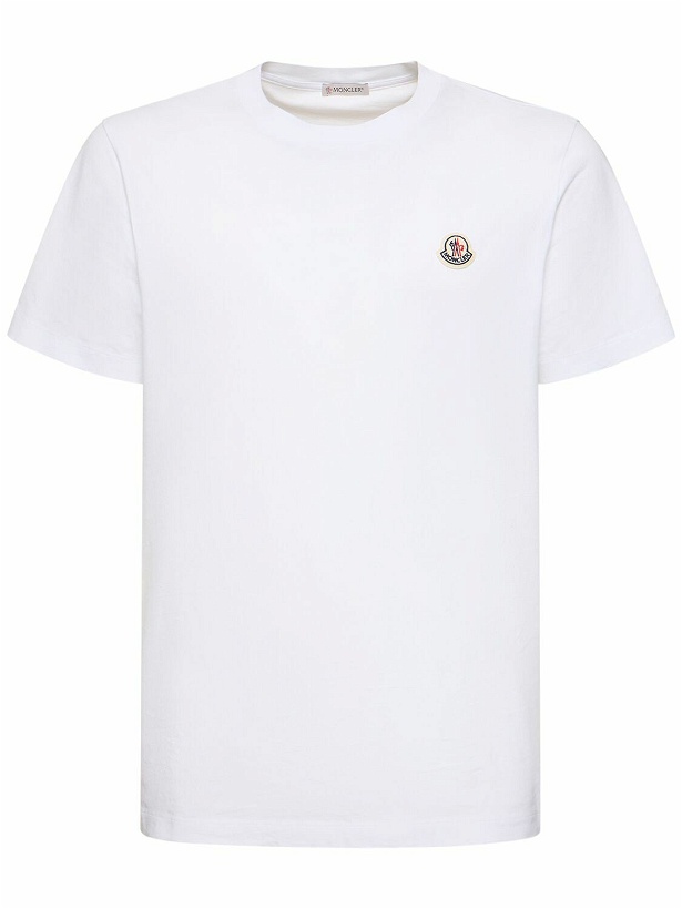 Photo: MONCLER - Set Of 3 Logo Cotton Jersey T-shirts
