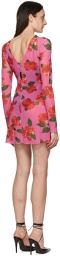 Magda Butrym Pink Nylon Mini Dress