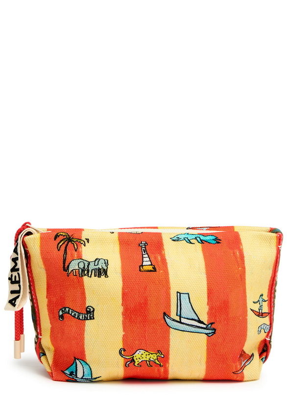 Photo: Alemais Miki Printed Canvas Pouch - Multicoloured - One Size