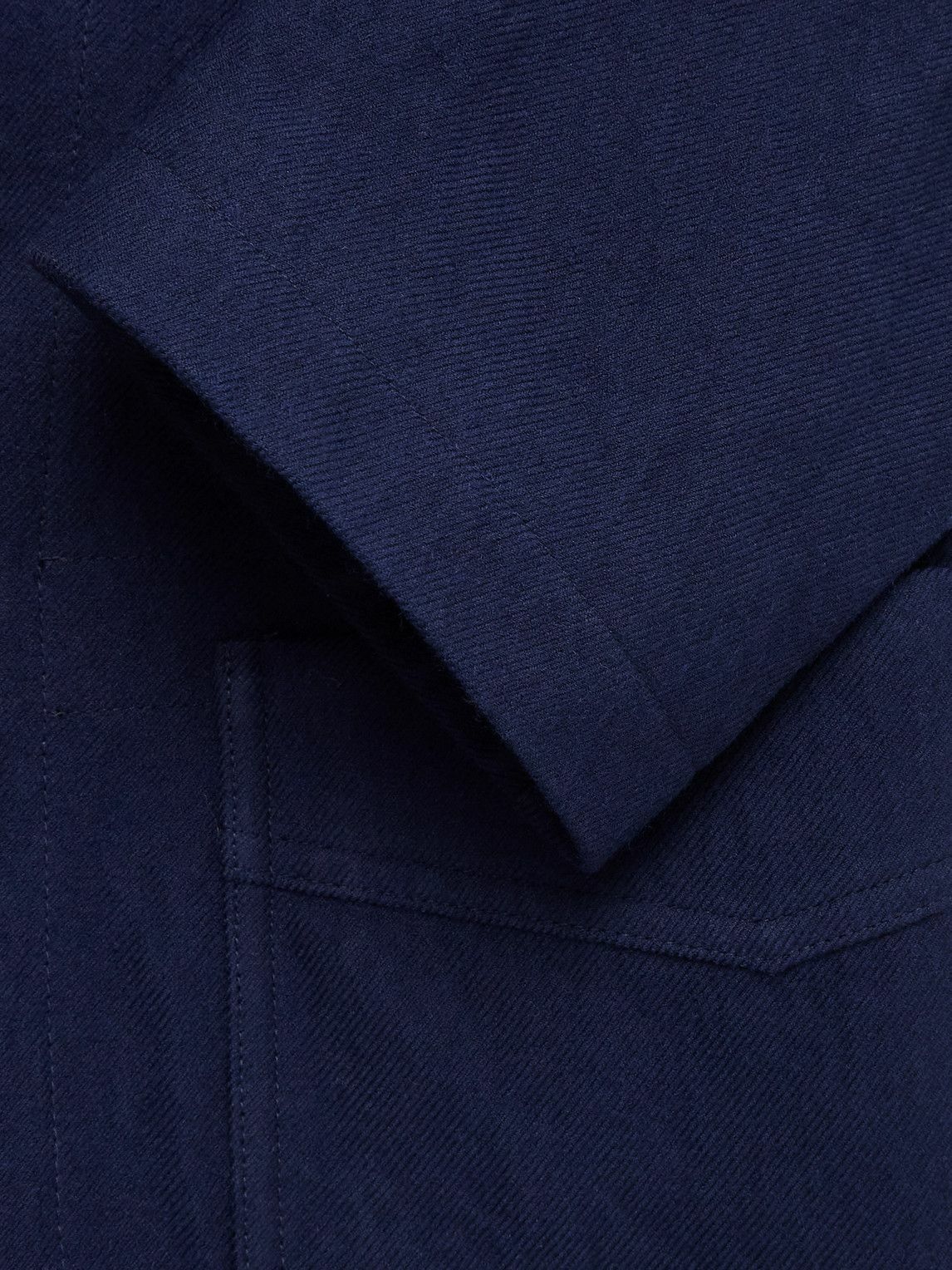 Drake's - MKIII Double-Breasted Twill Blazer - Blue