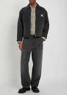 Carhartt Wip Detroit Quilted Denim Jacket Black