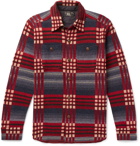 RRL - Checked Wool and Cashmere-Blend Jacquard Shirt - Men - Red
