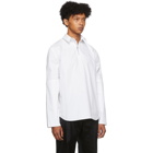 Spencer Badu White Half-Zip Dress Shirt