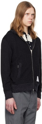 Thom Browne Black 4-Bar Hoodie