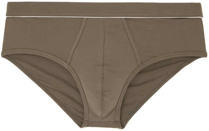 Photo: ZEGNA Taupe Piping Briefs