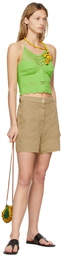 Loewe Green Crochet Lizard Tank Top