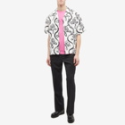 Lanvin Men's Logo T-Shirt in Flamingo Pink