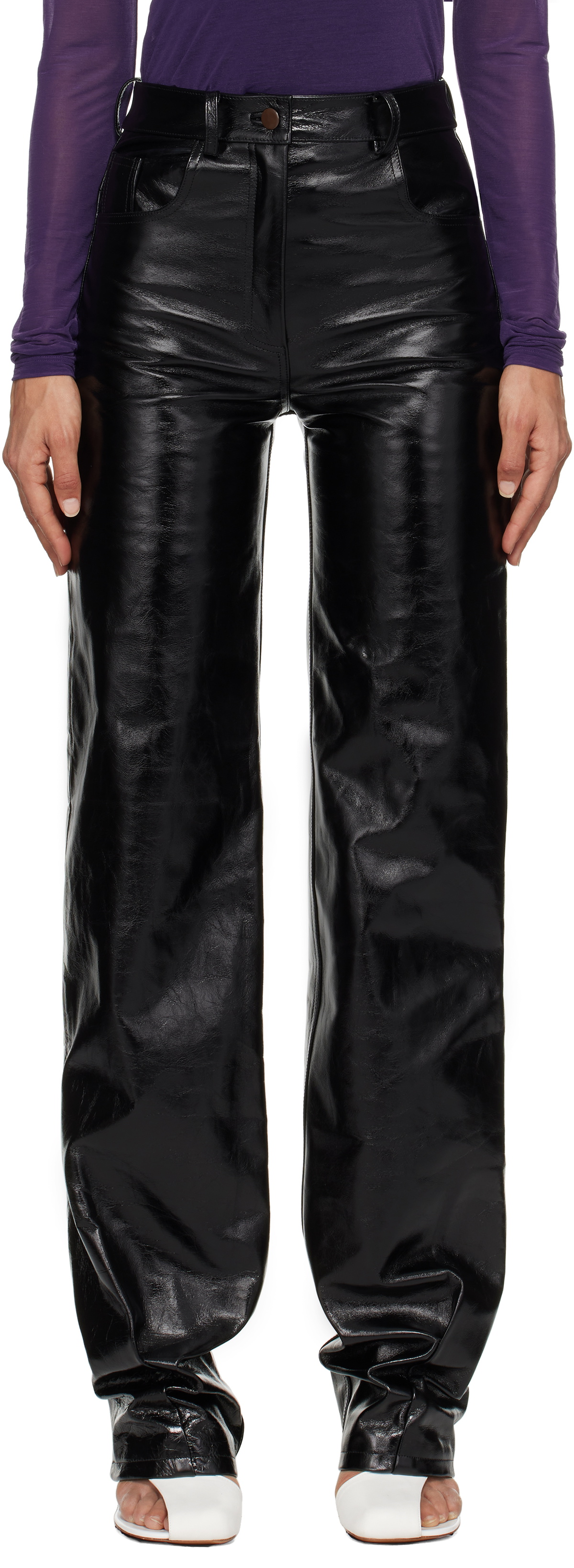 16Arlington Black Vante Leather Pants 16Arlington