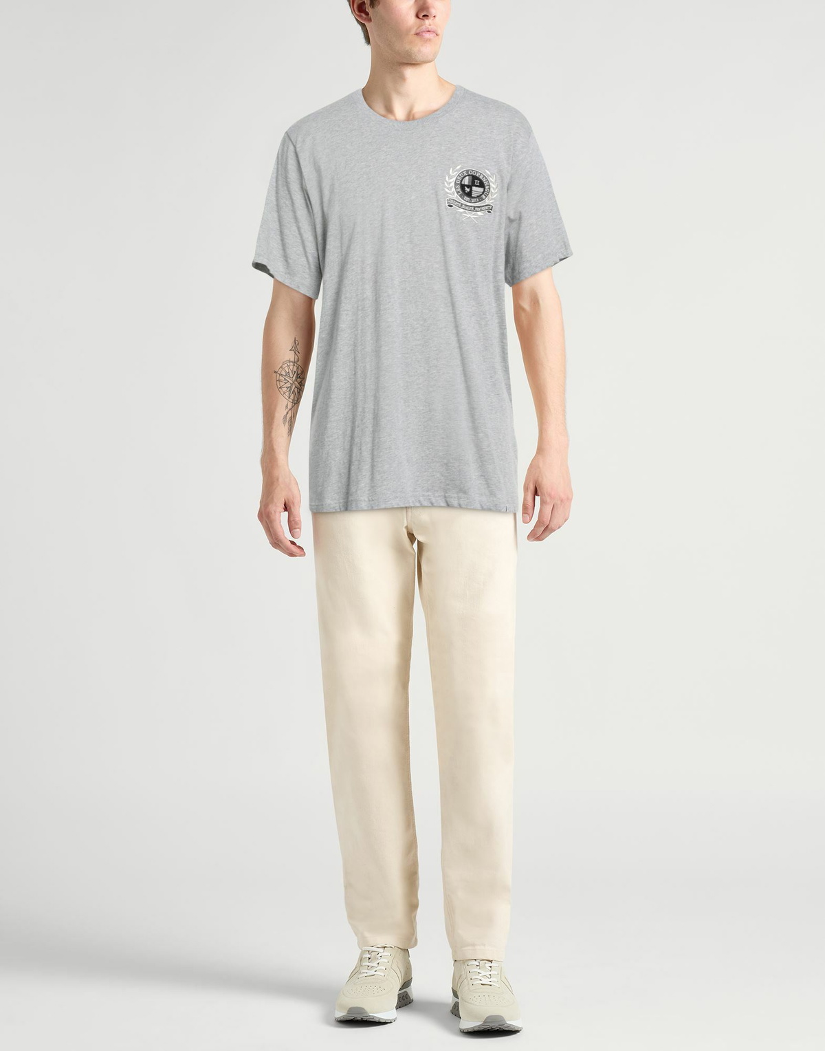 Les Deux Mens T-shirt in Grey
