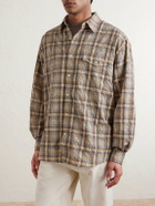 FrizmWORKS - Checked Woven Shirt - Brown