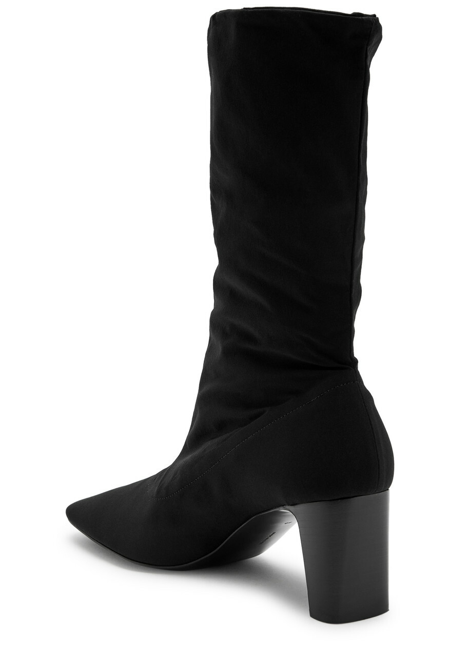 The Row Felice Stretch-neoprene Boots Black