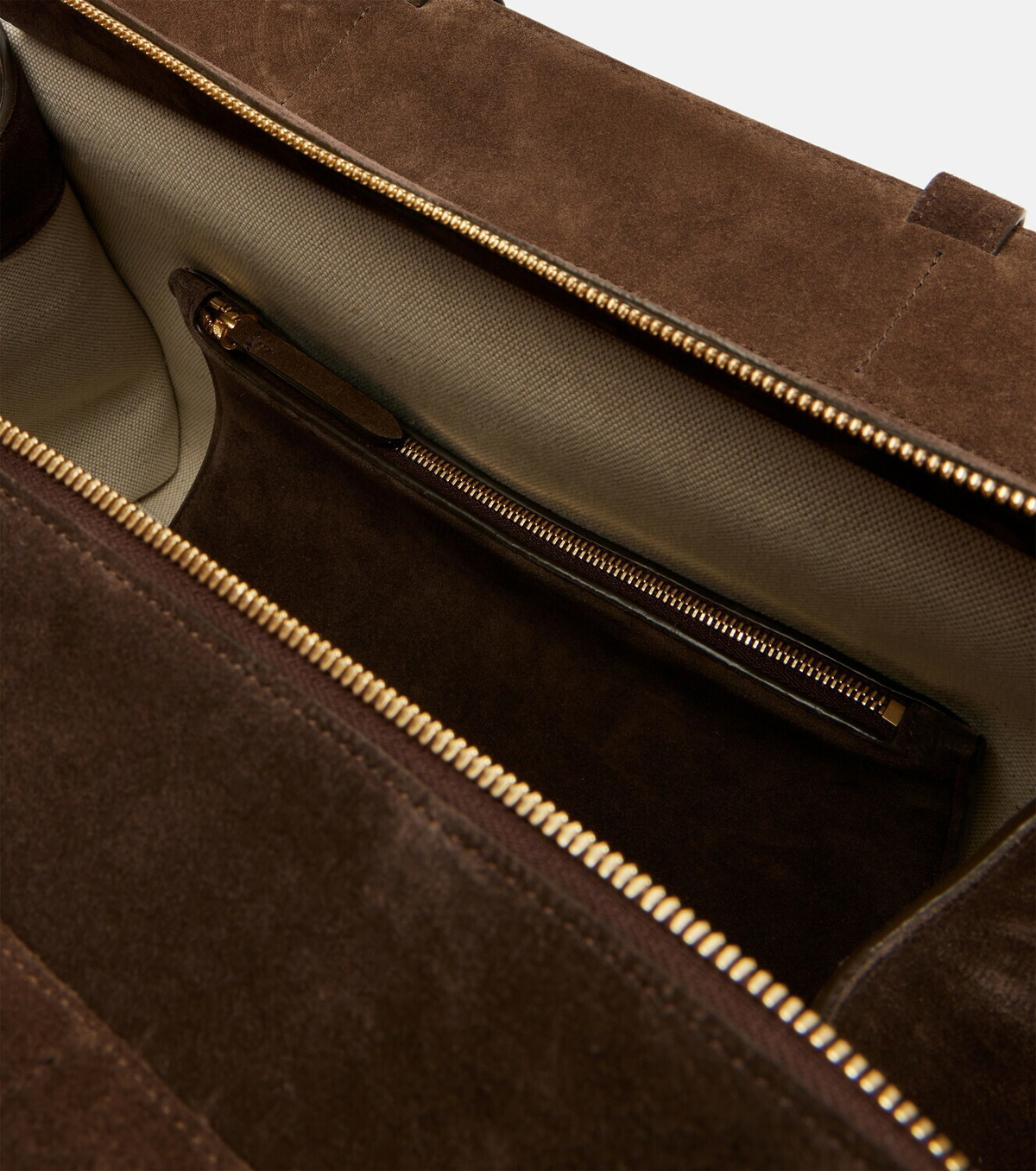 Khaite Crosby suede tote bag