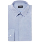 Ermenegildo Zegna - Slim-Fit Linen and Cotton-Blend Shirt - Blue