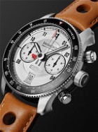 Bremont - Jaguar C-Type Automatic Chronograph 43mm Stainless Steel and Leather Watch, Ref. No. C-TYPE-SS-R-S