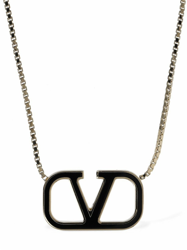 Photo: VALENTINO GARAVANI - V Logo Signature Enamel Long Necklace