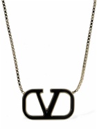 VALENTINO GARAVANI - V Logo Signature Enamel Long Necklace