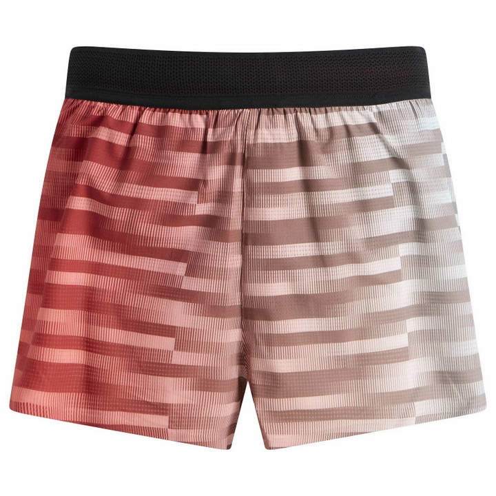 Photo: Bandit Men's Men’s Split Shorts in Uneven Horizontal Gradient/Poppy Multi