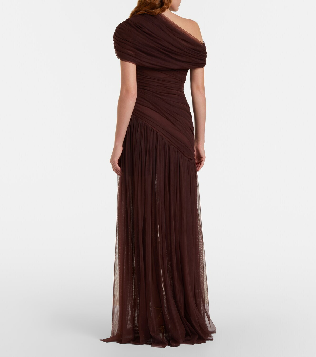 De La Vali Himala gathered tulle gown
