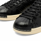 Adidas Superstar Vintage Sneaker in Core Black/Core Black/Warm Vanilla