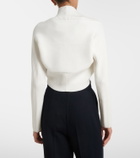 Max Mara Knitted floral-appliqué shrug